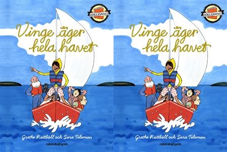 Vinge står på sin seglarbåt ute på havet.