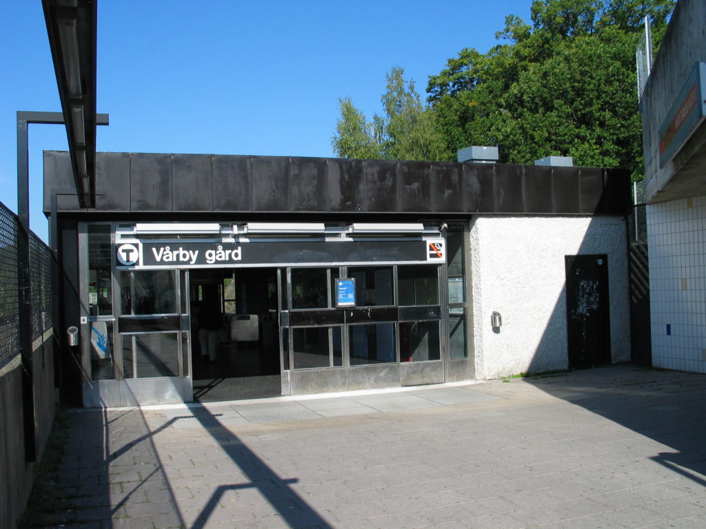 En tunnelbanestation i Vårby